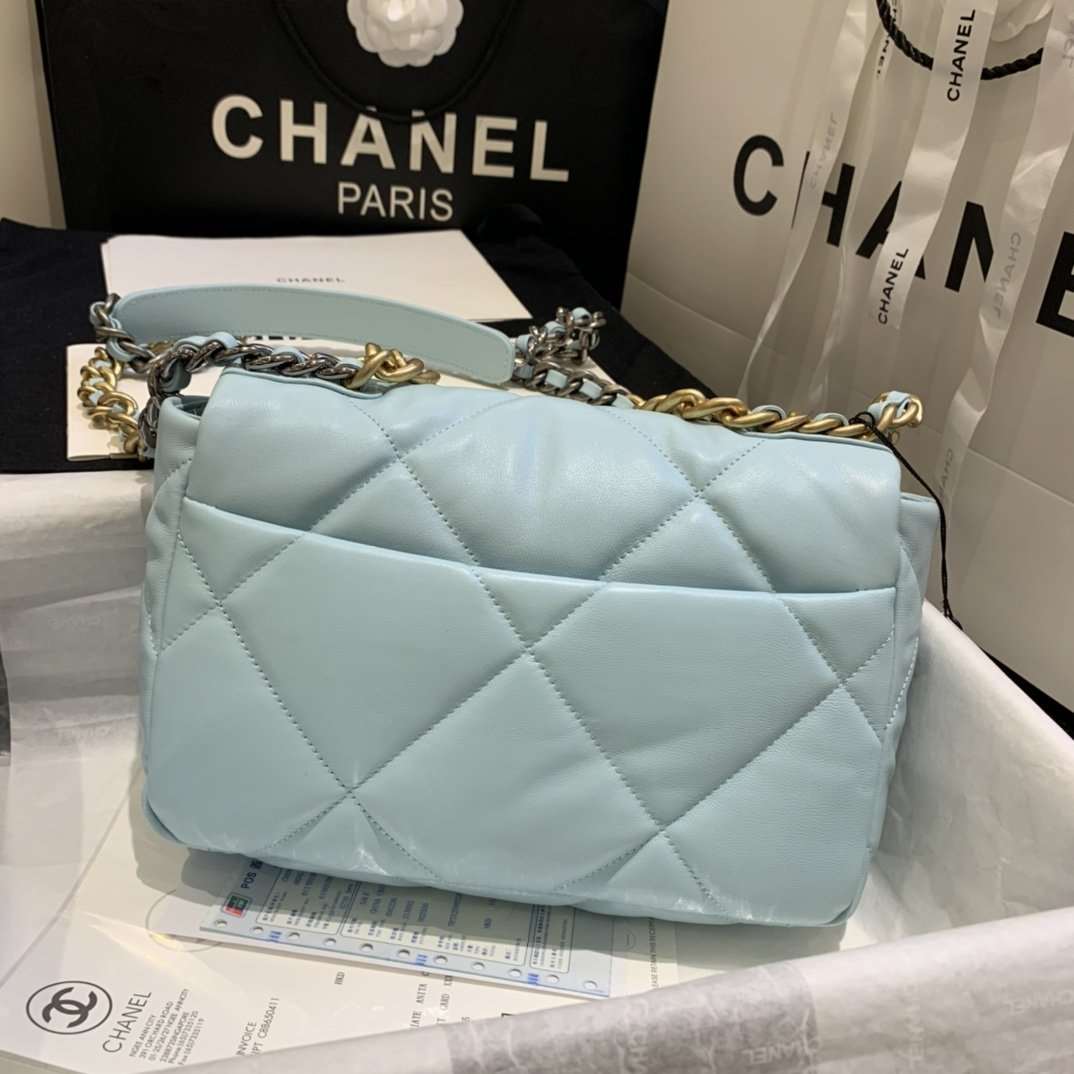 19 スモール フラップ バッグ ブルー